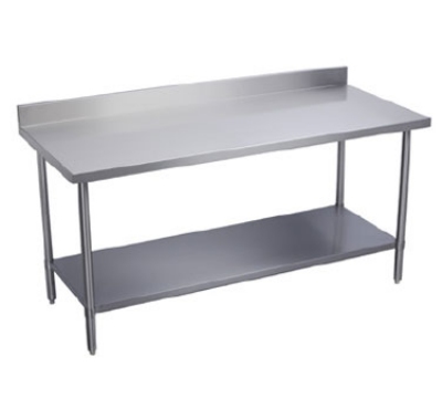 Elkay EWT24S36-STG-24X 36 X 24-in Work Table w/ 18/300-SS Top, 2-in Turn-Up In Back, NSF