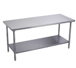 Elkay EWT24S60-STGX 60 X 24-in Work Table w/ 18/400-SS Flat Top, NSF