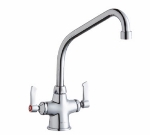 Elkay LK500HA10T6 Double Pantry Faucet w/ 10-in High Arch Spout & 6-in Lever Handles