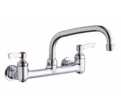 Elkay LK940AT12T6H Faucet w/ 12-in Arch Spout, 6-in Handle, 1/2-in Supplies