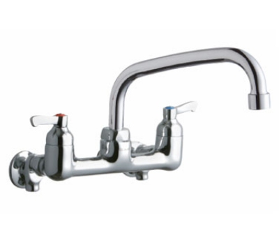 Elkay LK940AT12T4S Faucet w/ 12-in Arch Spout, 4-in Handle, 1/2-in Supplies & Stops