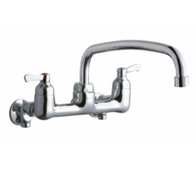 Elkay LK940TS08T4S Faucet w/ 8-in Tube Spout, 4-in Handle, 1/2-in Supplies & Stops