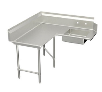 Elkay DDTL-120-L L-Shaped Corner Dishtable w/ Pre-Rinse Sink, L-To-R Operation, 30 X 120-in
