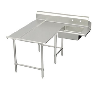 Elkay DDTLE-96-L L-Shaped Dishtable w/ Landing, Pre-Rinse Sink, L-To-R Operation, 30 X 96-in