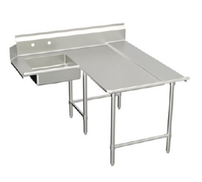 Elkay DDTLE-96-R L-Shaped Dishtable w/ Landing, Pre-Rinse Sink, R-To-L Operation, 30 X 96-in