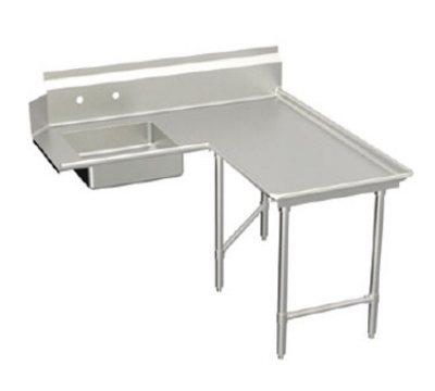 Elkay DDTLI-60-R L-Shaped Island Dishtable w/ Pre-Rinse Sink, R-To-L Operation, 30 X 60-in