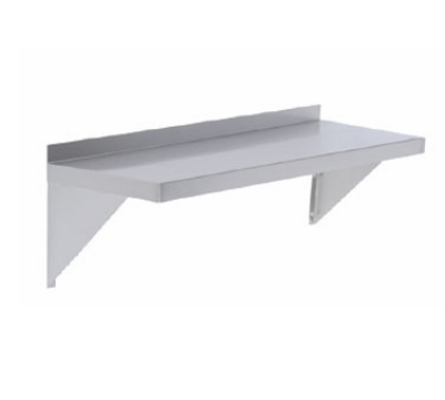 Elkay WMS-14-48 Wall Mounted Shelf, 18/304-Stainless Steel, 14 X 48-in