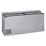 Perlick BC72 72-in Flat Top Bottle Cooler w/ Deep Well, Black