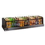 Perlick GMDS14X48 48-in Glass Merchandiser Display w/ Dual Drain, 72-Bottle