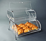 Rosseto Serving Solutions BAK2937 2-Tier Countertop Bakery Display Case - Wire Stand, 13-1/2x16x18