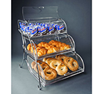 Rosseto Serving Solutions BAK2944 3-Tier Countertop Bakery Display Case - Wire Stand, 19x15x22