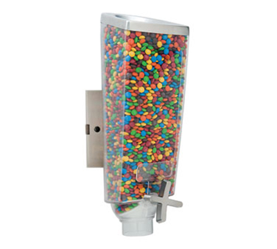 Rosseto Serving Solutions EZ501 1-gal Wall-Mount Candy Dispenser - Clear