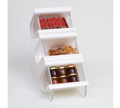 Rosseto Serving Solutions EZO708 Countertop Condiment Caddy - (3)Compartments, White
