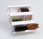 Rosseto Serving Solutions EZO722 Countertop Condiment Caddy - (6) Compartments, Black