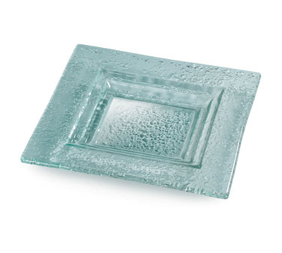Rosseto Serving Solutions GSP08 8" Glass Square Serving Platter - Green