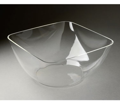 Rosseto Serving Solutions LIB1418 12-1/2" Square Ice Bowl Tray - Acrylic, Clear
