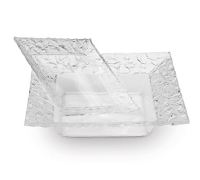 Rosseto Serving Solutions PPS8C 8" Square Acrylic Serving Dish - Clear