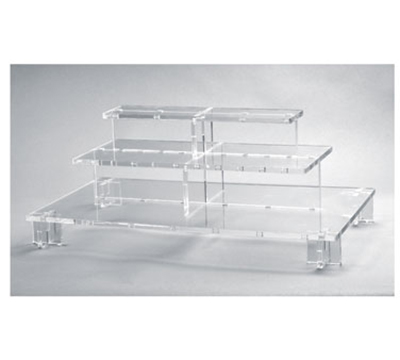 Rosseto Serving Solutions PSC579 3-Tier Pagoda Display Stand - 26-1/3x13-3/4x9-1/2" Acrylic, Clear