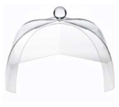 Rosseto Serving Solutions SA120 16" Honeycomb Dome Cover - Reach-In, Clear Acrylic