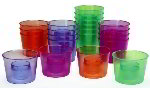 Bar Maid CR-7400AC Heavy Duty Bomb Cups w/ Smoked Sides, Assorted Colors