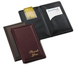 Tablecraft 59BK Check Presentation Holder, Black w/ Gold Imprinted Thank you