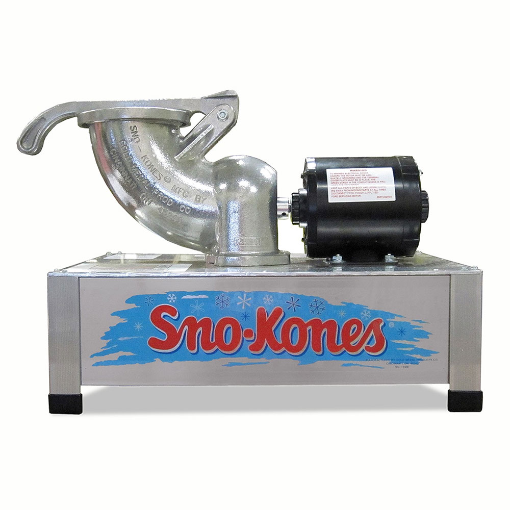 Gold Medal 1006DC Shavette Little Ice Shaver, 300 lbs Per Hour, Battery Operated, 12 Volt Motor