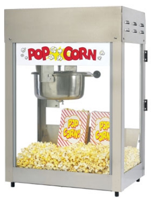 Gold Medal 2551 120240 Titan Value Line Popper, 6 oz EZ Kettle, Heated Corn Deck, 120/240 V