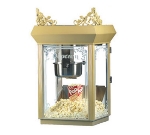 Gold Medal 2660GT 120240 Popcorn Machine, 6-oz EZ Kleen Kettle, Antique Gold Dome, 120/240V