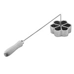 Gold Medal 5119 Waffle Mold, 4 in, Rosecake