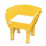 Gold Medal 7753 Whiz Bang Carnival Game Base w/ Sun, Weather Resistance & Washable, Yellow