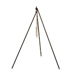 Lodge 3TP2 Camp Dutch Oven Tripod, 24 in Chain, 43 - 1/2 in Legs
