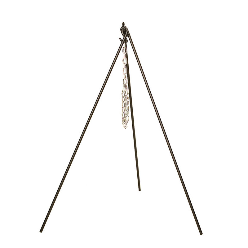 Lodge 5TP2 Camp Dutch Oven Tripod, 36 in Chain, 60 in Legs