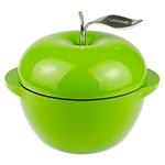 Lodge E3AP50 3-qt Enamel Cast Iron Apple, Apple Green