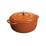 Lodge EC6D63 Lodge Color Enamel Dutch Oven, 6-qt, Pumpkin