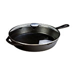 Lodge L10SKG3 Lodge Logic Skillet, 12 in Diameter, 2 in Deep, Glass Cover