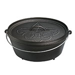 Lodge L12CO3BS Lodge Logic Boy Scout Camp Dutch Oven , 6 Quart, Pre-Seasoned Cast Iron