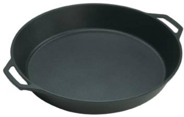Lodge L17SK3 Lodge Logic Skillet, 17 in Diameter, 2-3/4 in Depth, Loop Handles, Pre-Seasoned