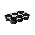 Lodge L5P3 Lodge Logic Straightsided Muffin Pan, 6 Holes