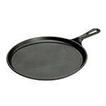Lodge L9OG3 Lodge Logic Round Griddle, 10.5 in, Pre-Seasoned Cast Iron