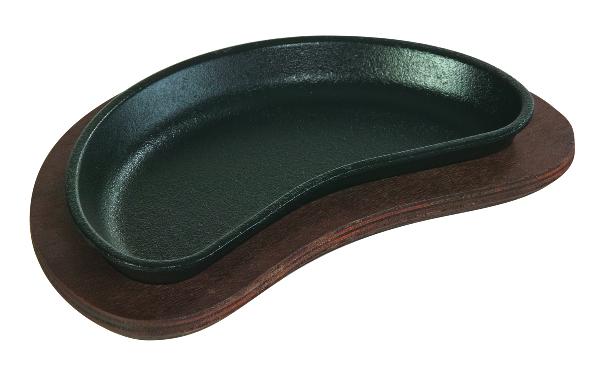Lodge LCSH3 Lodge Logic Crescent Serving Griddle, 9 in L x 4-1/2 in W, w/o Underliner
