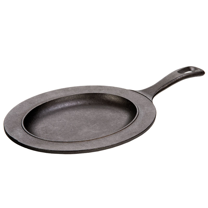 Lodge LOSR3 Lodge Logic Rimmed Oval Serving Griddle, 10 in x 7 in, w/o Underliner