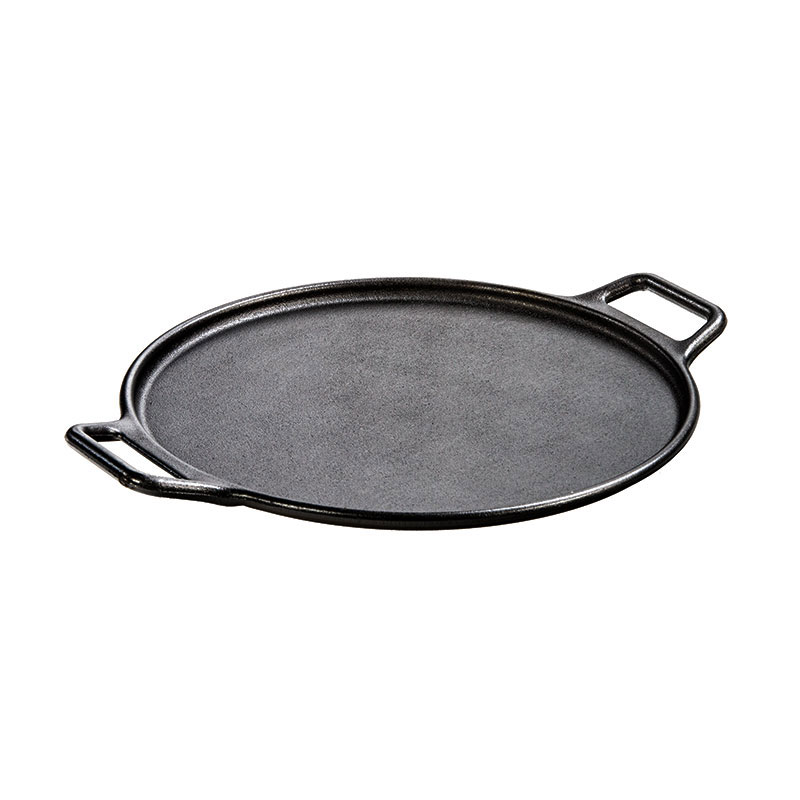 Lodge P14P3 Pro-Logic Pizza Roasting Pan, 14 in, Pre-Seasoned Cast Iron