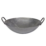 Town Food Service 34728 28-in Steel Cantonese Wok, Hand Hammered, Fits 22-in Chamber