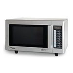 Amana RMS10T Commercial Microwave, Low Volume, Stainless & White, 120 V, 1000-W