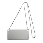 Update International CS-BLNK Blank Chain Sign - 3-1/2x1-1/2