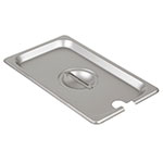 Update International STP-25CHC Fourth Size Stainless Steel Notched Steam Table Pan Cover
