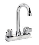 Krowne 11-400L Deck Mount Faucet - Gooseneck Spout, 4
