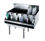 Krowne KR21-M36L-10 Royal 2100 Series 80-lb Ice Bin w/ Bottle Section on Right, 36 x 21-in