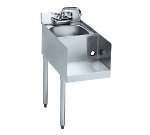Krowne 18-12BDL Blender Dump Sink Add On Unit, 12 x 22-1/2-in, Legs On Left