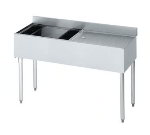 Krowne 21-D48L Left Ice Bin/Right Drainboard Unit - 80-lb Capacity, 48x21